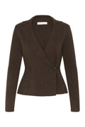 Tildaiw Cardigan - Chocolate Brown Melange