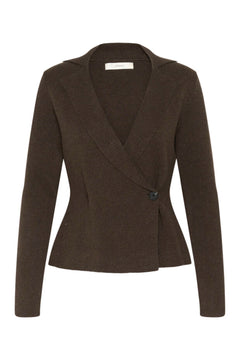 Tildaiw Cardigan - Chocolate Brown Melange