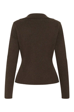 Tildaiw Cardigan - Chocolate Brown Melange