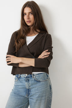 Tildaiw Cardigan - Chocolate Brown Melange