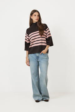 Tildaiw Highneck - Chocolate Tort/Pale Mauve