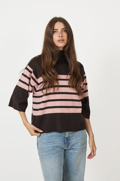 Tildaiw Highneck - Chocolate Tort/Pale Mauve