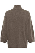 Tallyiw Monika Highneck - Chocolate Brown Melange