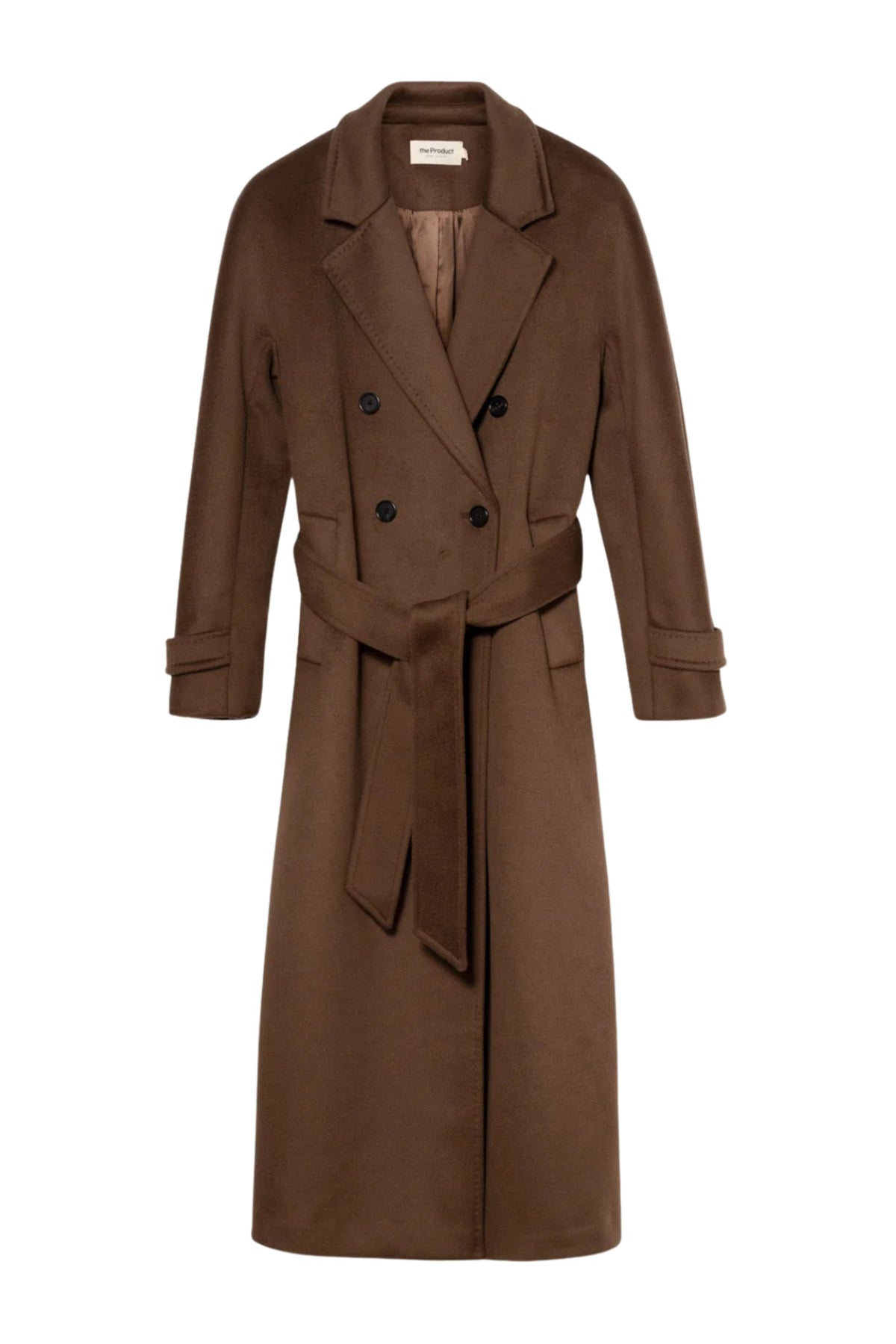 Double Breasted Coat - Brown