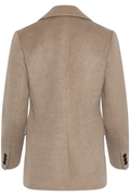 Wool/Silk Blazer - Beige