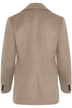 Wool/Silk Blazer - Beige