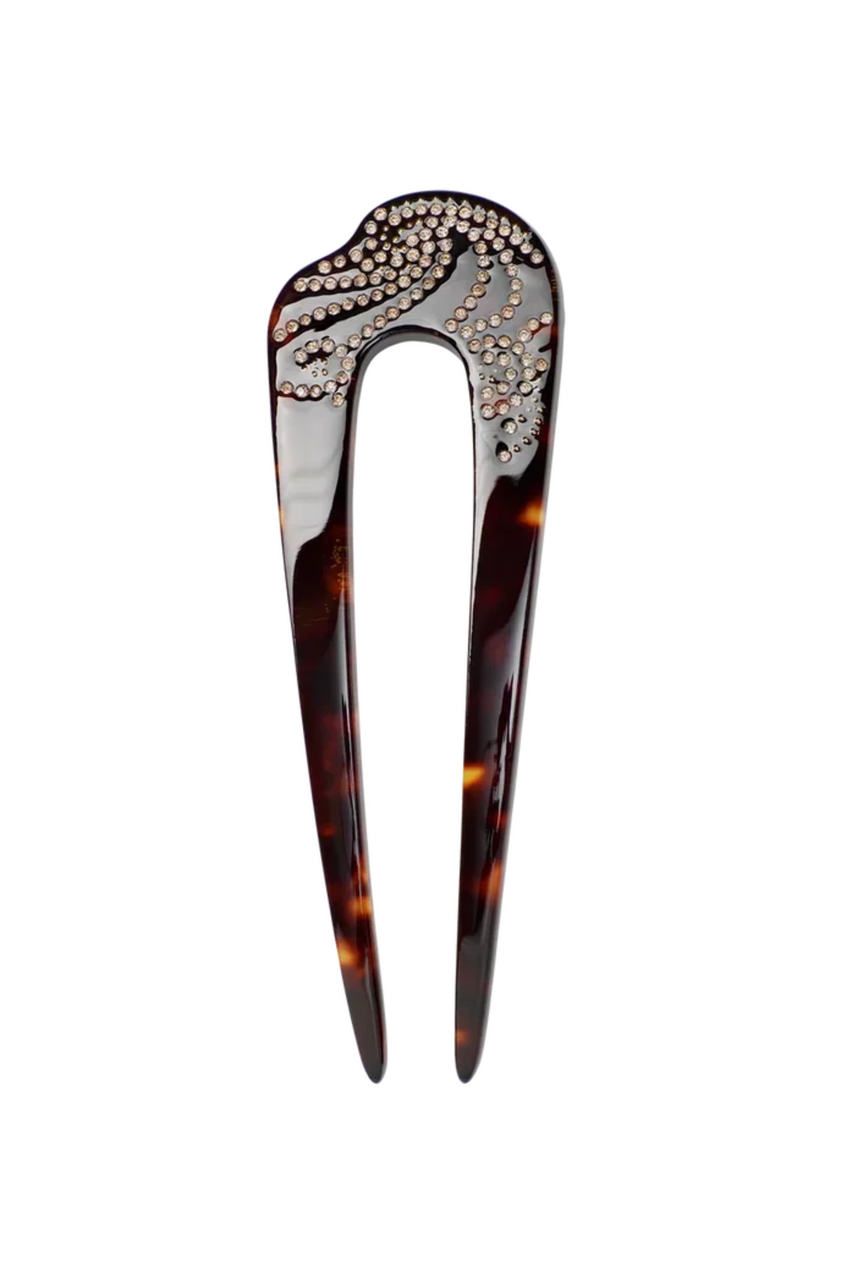 Madi French Hairpin - Dark Tortoise