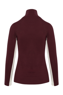 Voss Chevron Zipup Women - Burgundy
