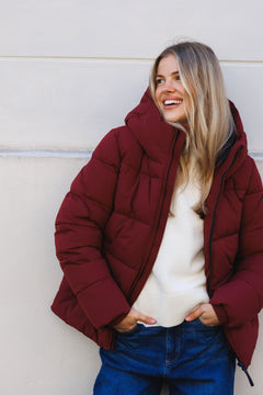 Maud Puffer Jacket - Bordeaux