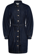 Sana Lis Denim Shirt Dress - Dark Blue Wash