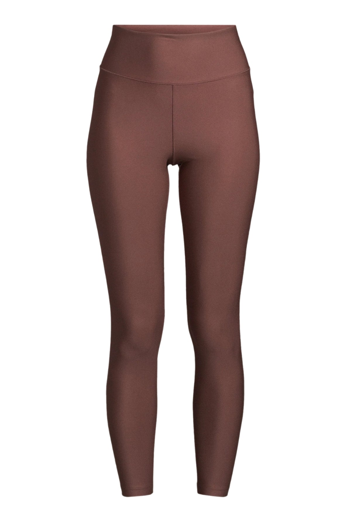 Graphic High Waist Tights - Dark Brown