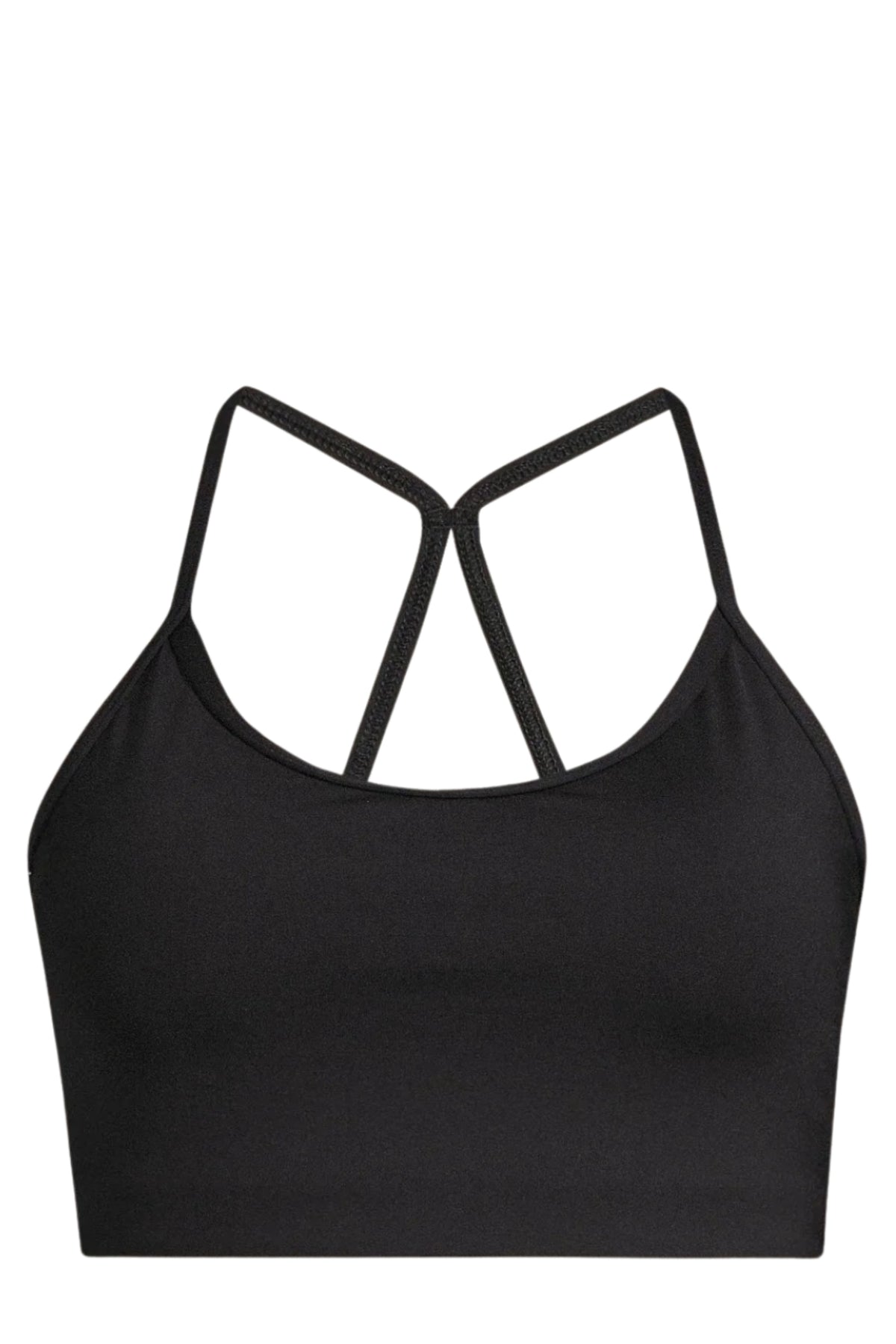 Sleek Strappy Sports Bra - Black