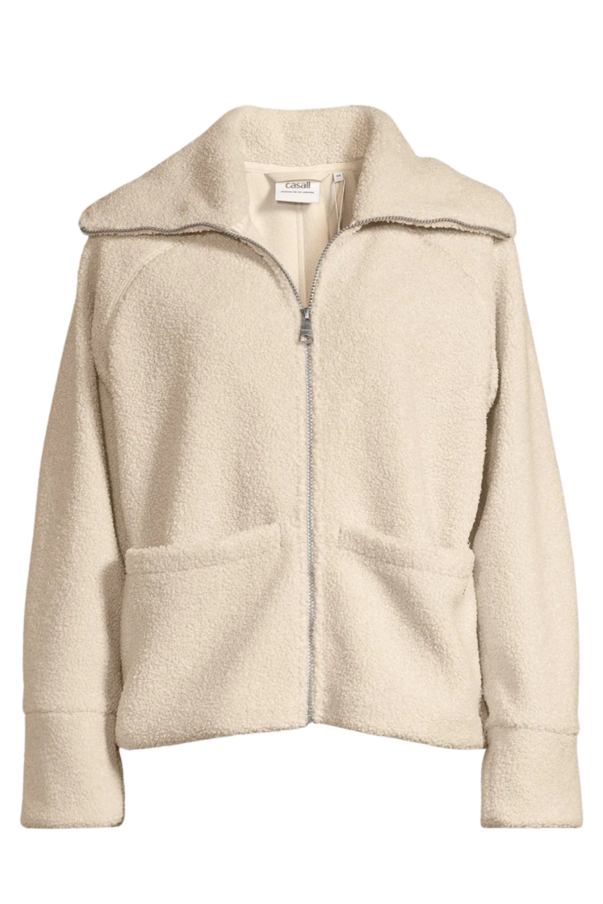 Sherpa Short Zip Jacket - Ecru