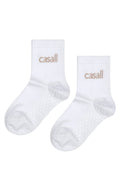 Non-Slip Tube Sock - White