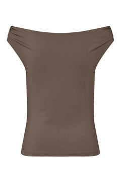 Hima Off-Shoulder Top - Chocolate Chip