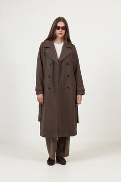 Shay Coat - Chocolate Chip Melange
