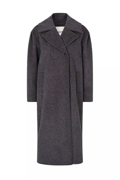 Cylle Coat - Navy Twill Melange