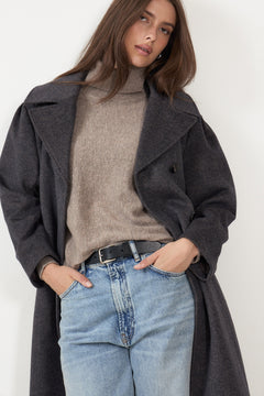Cylle Coat - Taupe Melange