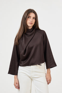 Cira Blouse - Black Coffee