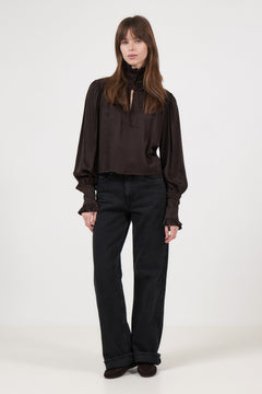 Sunita Blouse - Black Coffee