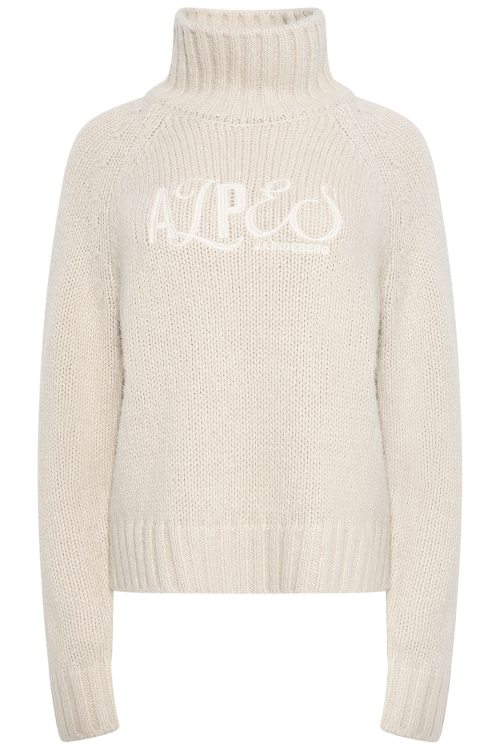 April Chunky Knit Turtleneck - Moonbeam