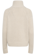 April Chunky Knit Turtleneck - Moonbeam
