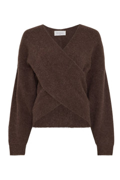 Zinelle Hope Wrap Pullover - Hot Fudge