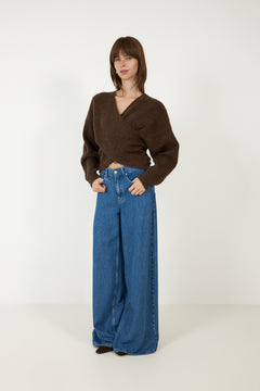 Zinelle Hope Wrap Pullover - Hot Fudge