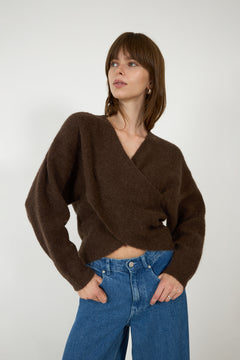 Zinelle Hope Wrap Pullover - Hot Fudge