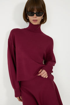 Mercy East M Pullover - Rhododendron