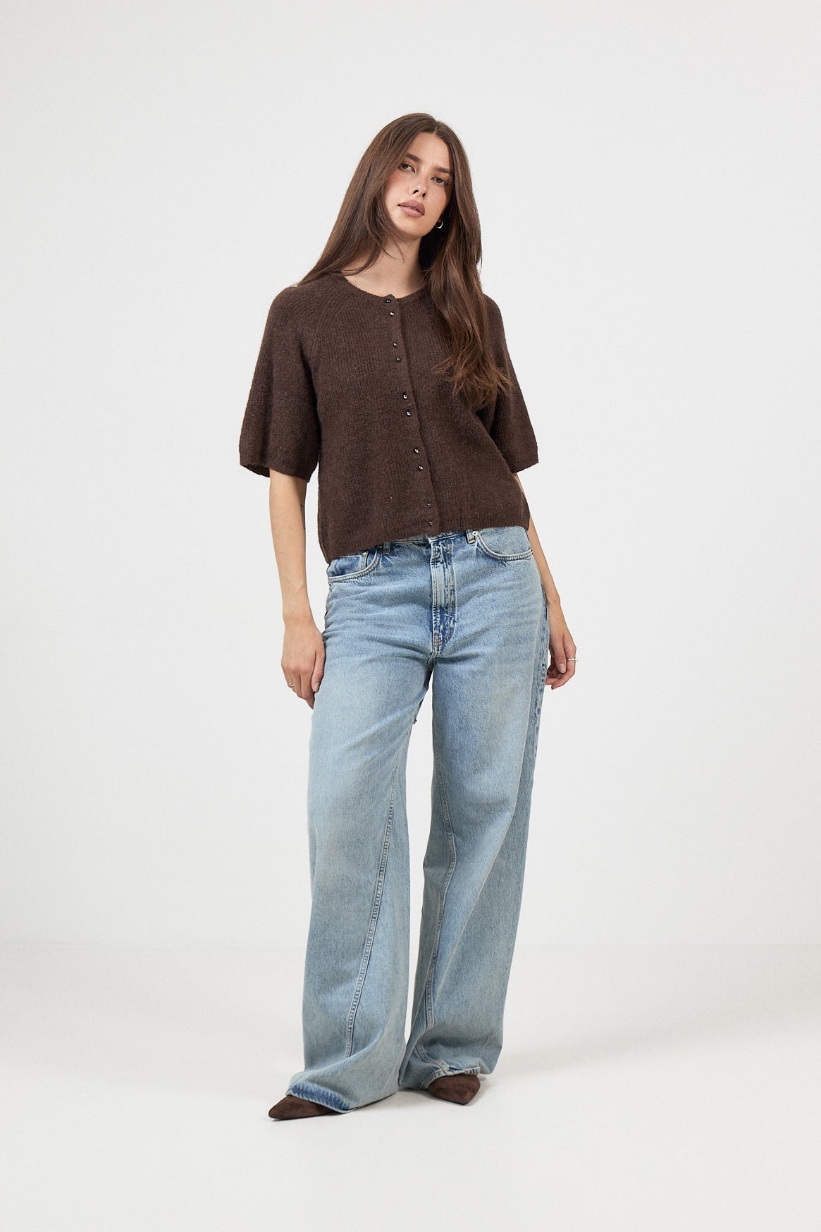 Bondie Hope 2/4 Cardigan - Hot Fudge