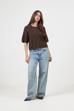 Bondie Hope 2/4 Cardigan - Hot Fudge