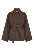 Amaranda Jacket Chk - Hot Fudge Rubbe