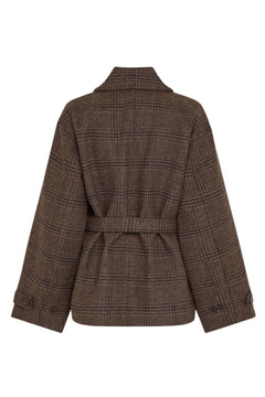 Amaranda Jacket Chk - Hot Fudge Rubbe