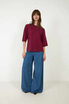 Agatha East 3/4 Pullover - Rhododendron