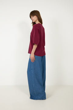 Agatha East 3/4 Pullover - Rhododendron