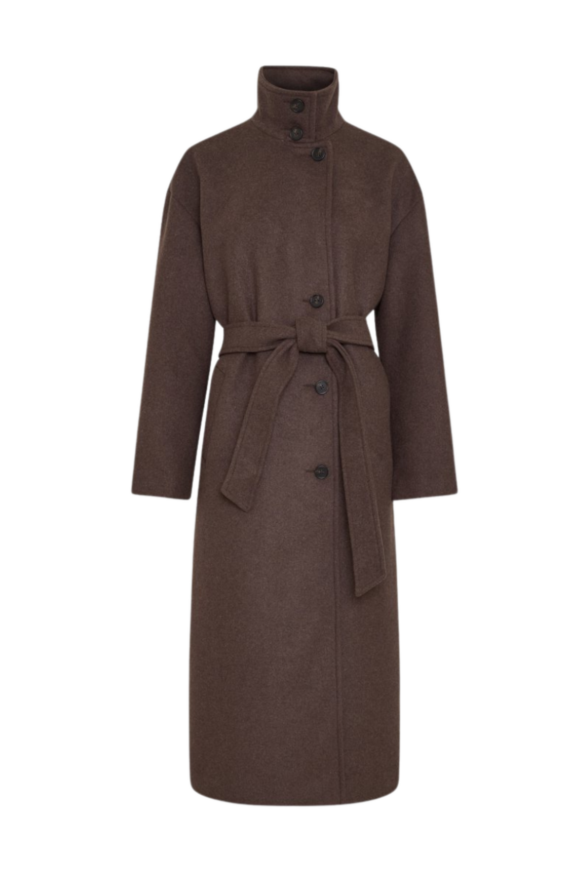 Keola Secilia Wool Coat - Hot Fudge