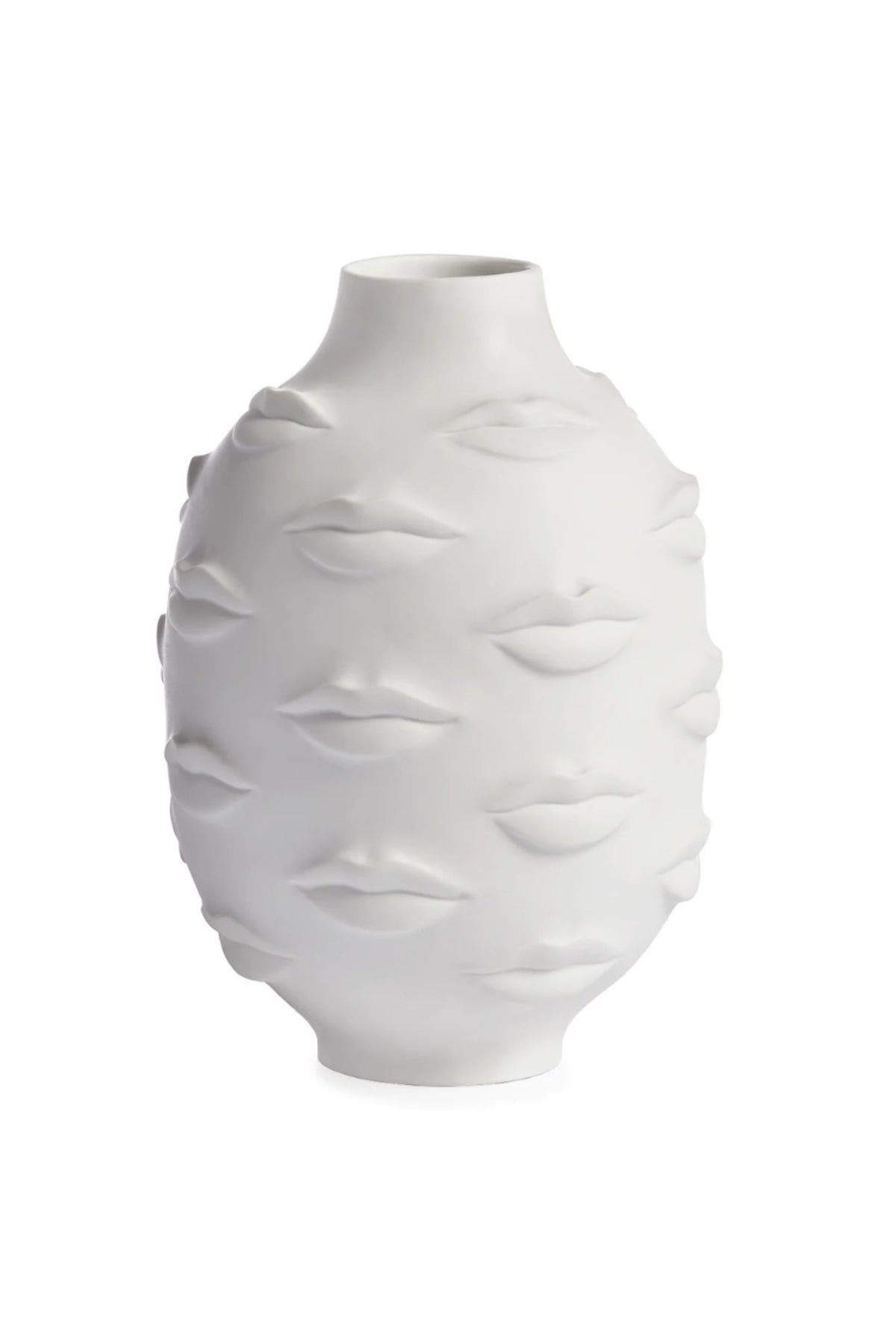 Gala Round Vase - White