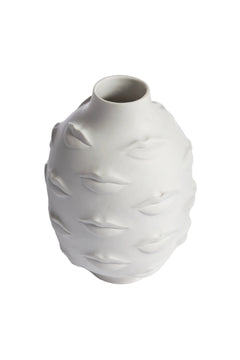 Gala Round Vase - White