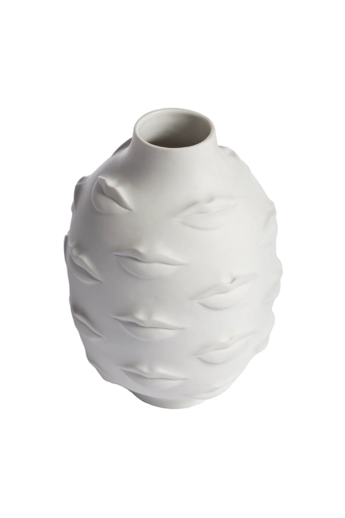 Gala Round Vase - White