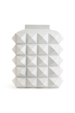 Charade Studded Vase - White