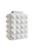 Charade Studded Vase - White