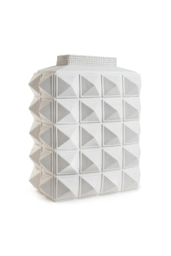 Charade Studded Vase - White
