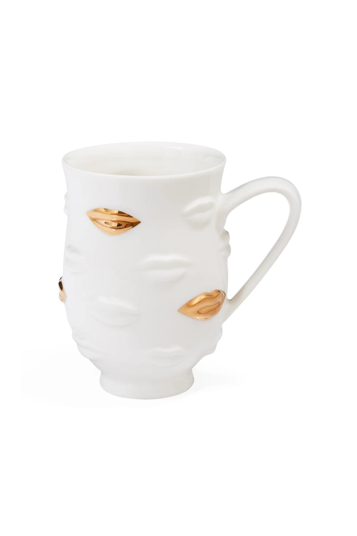 Gilded Muse Gala Mug - White/Gold