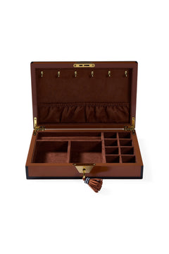 Zebra Lacquer Jewelry Box - Brown