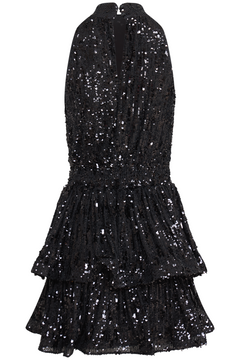 Iduna Sequin Mini Dress - Black