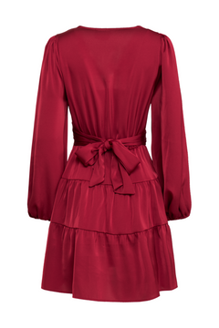 Hedvig Satin Mini Dress - Wine