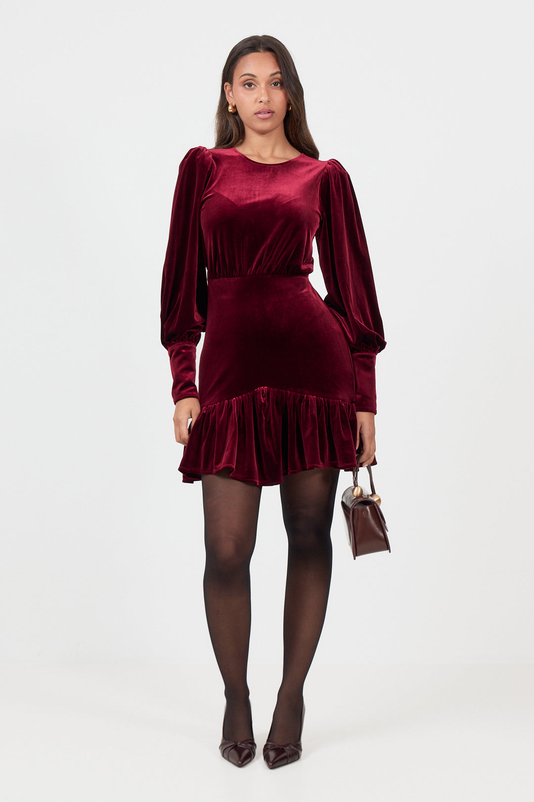 Lykke Mini Dress - Burgundy