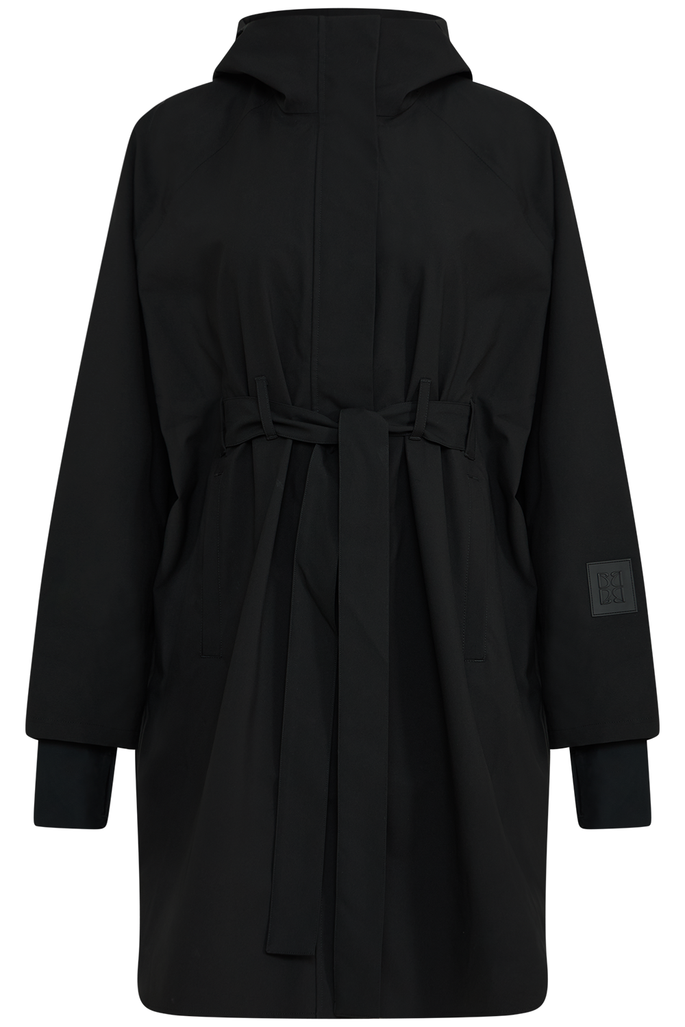 Mia Tech Rain Coat - Black