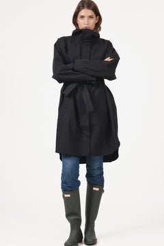 Mia Tech Rain Coat - Black